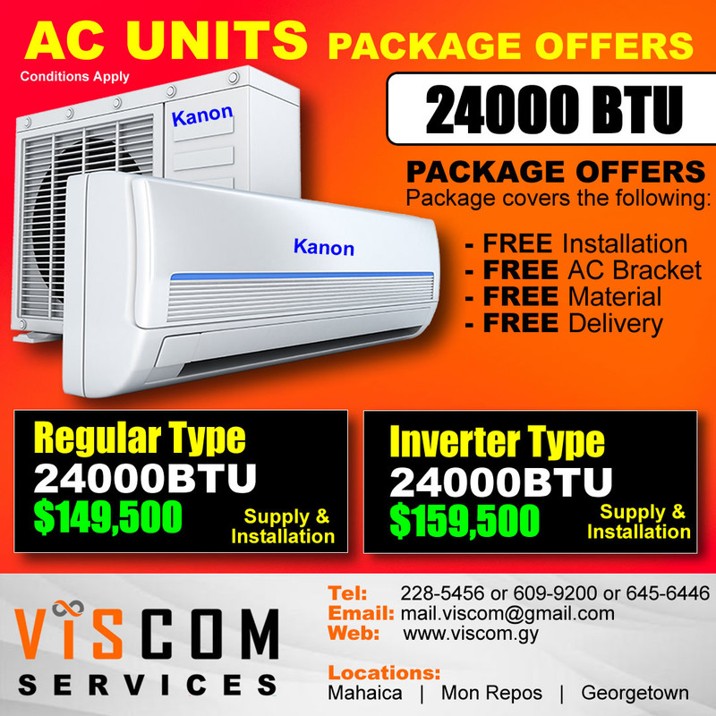 Viscom Services 24000 BTU air conditioning package offer